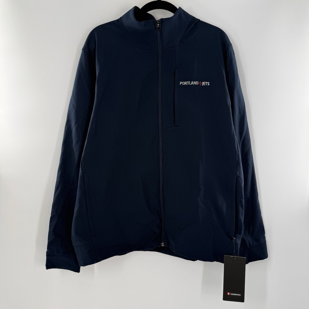 Lululemon Sojourn Performance Black Jacket Full Zip Men's Size XXL 2XL NWT